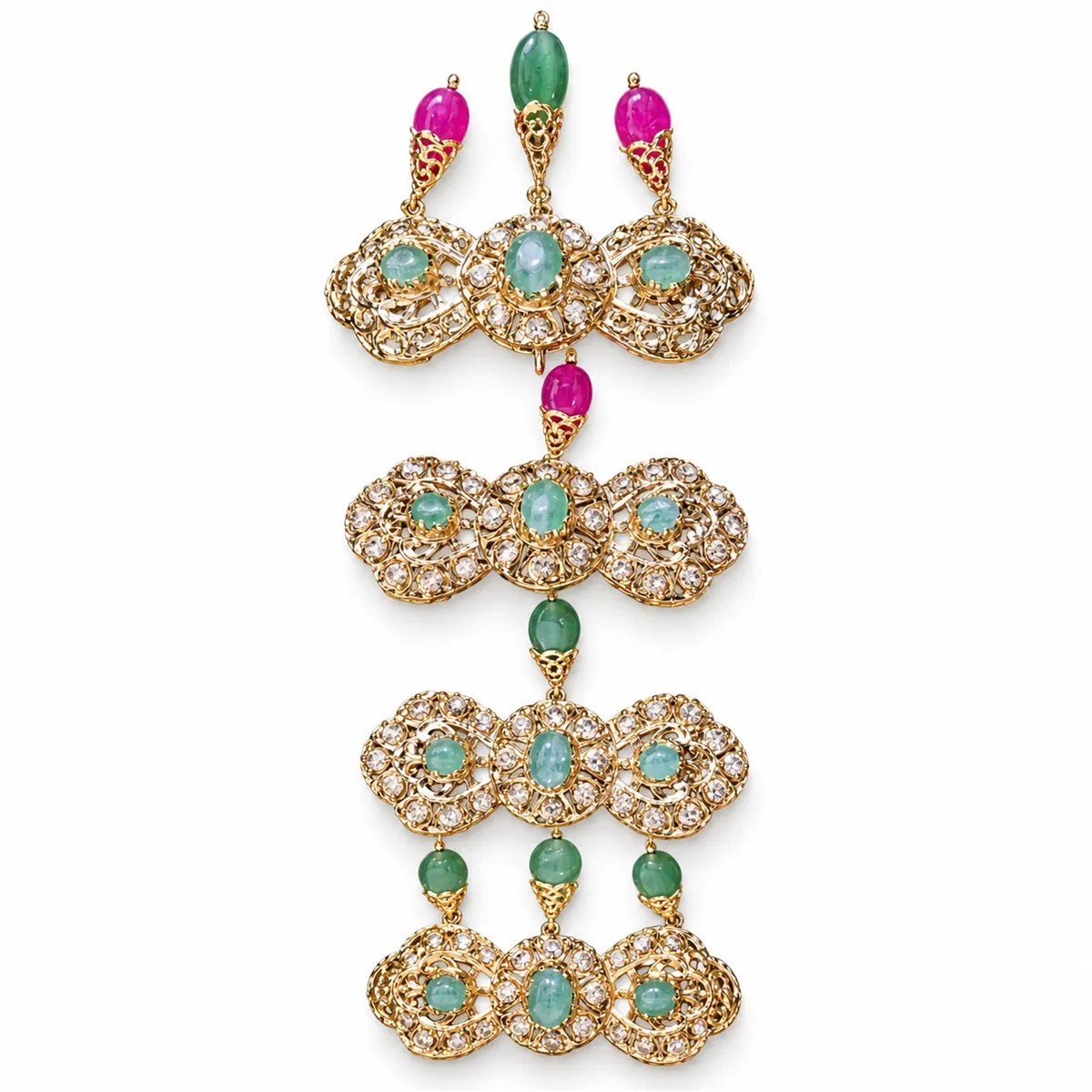 Parure en or jaune — Parures & Lebba, réf. EE-107, Essentiels Élégants Fès