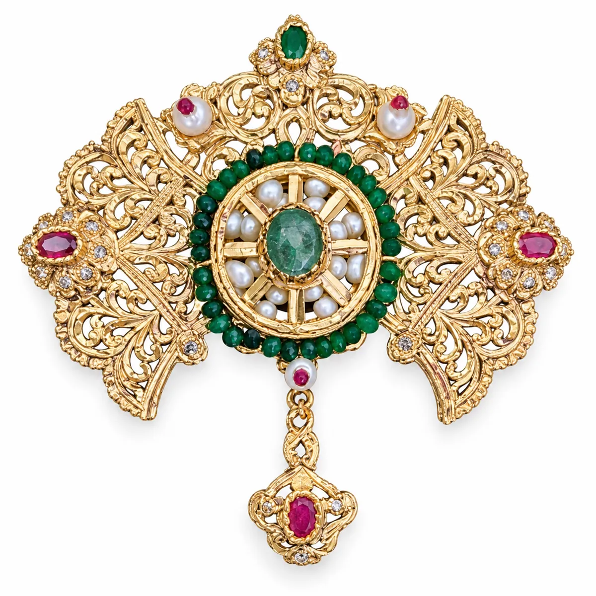 Broche en or jaune — Broches & fibules, réf. EE-112, Essentiels Élégants Fès