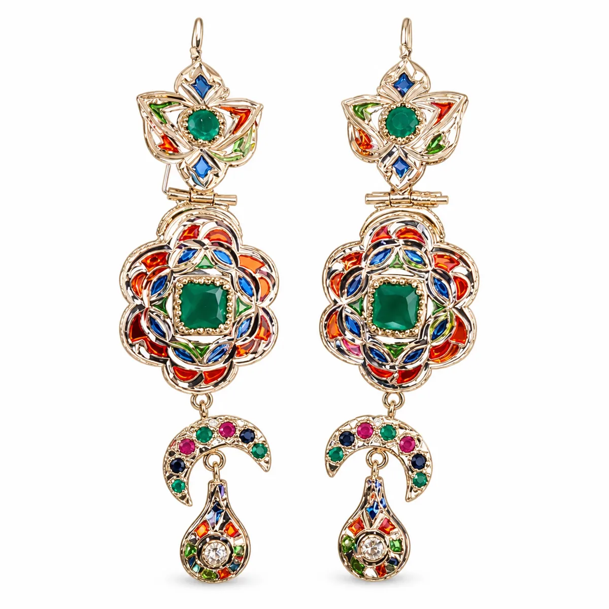 Boucles d'oreilles en or jaune — Boucles d'oreilles, réf. EE-133, Essentiels Élégants Fès