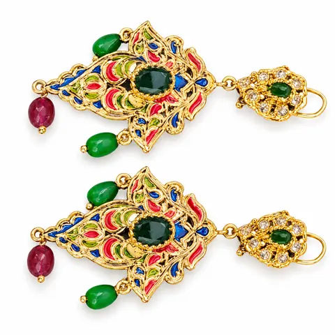 أقراط · ذهب أصفر — الأقراط، المرجع EE-172، Essentiels Élégants فاس