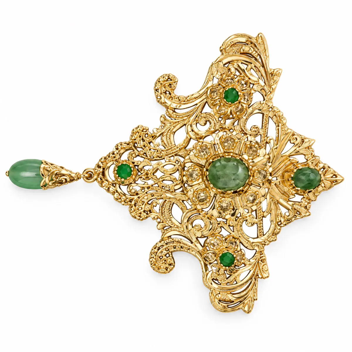 Broche en or jaune — Broches & fibules, réf. EE-178, Essentiels Élégants Fès
