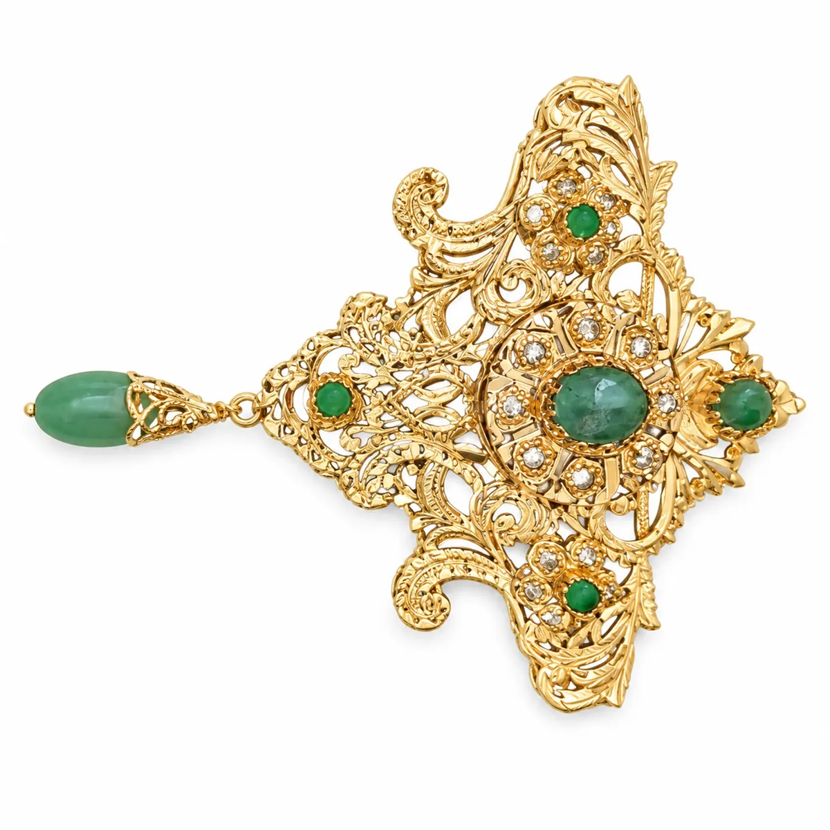 Broche en or jaune — Broches & fibules, réf. EE-179, Essentiels Élégants Fès