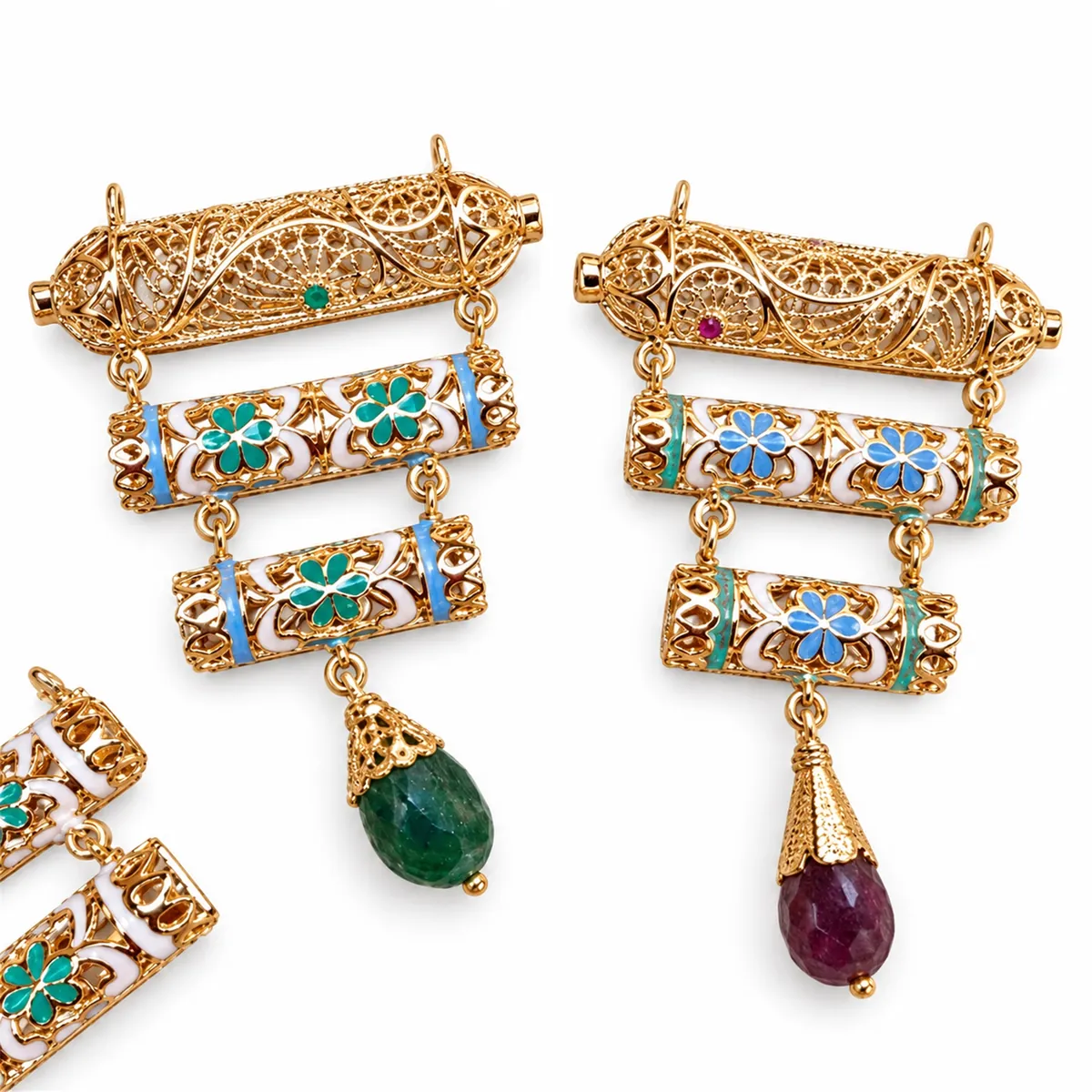 Boucles d'oreilles en or jaune — Boucles d'oreilles, réf. EE-197, Essentiels Élégants Fès