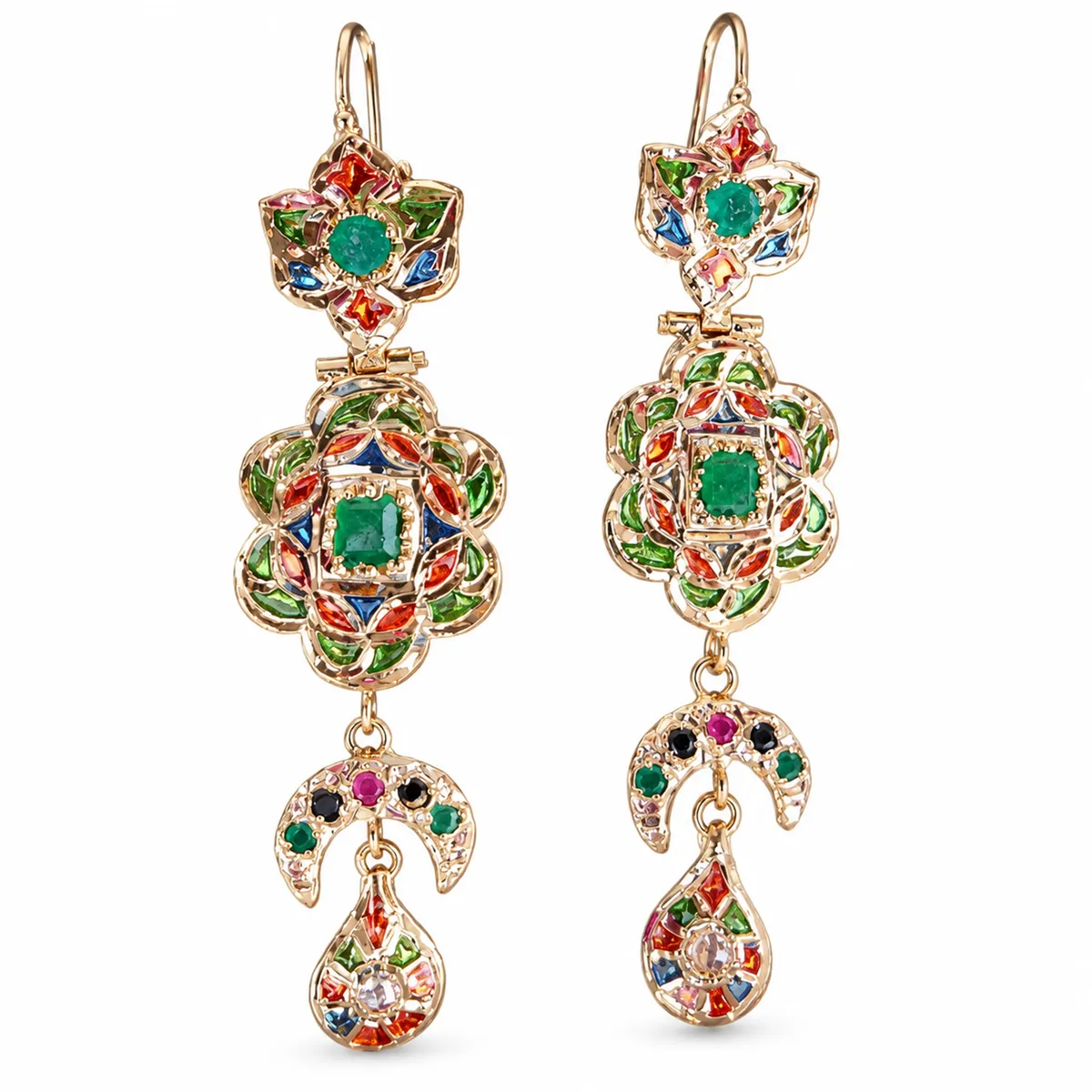 Boucles d'oreilles en or jaune — Boucles d'oreilles, réf. EE-221, Essentiels Élégants Fès
