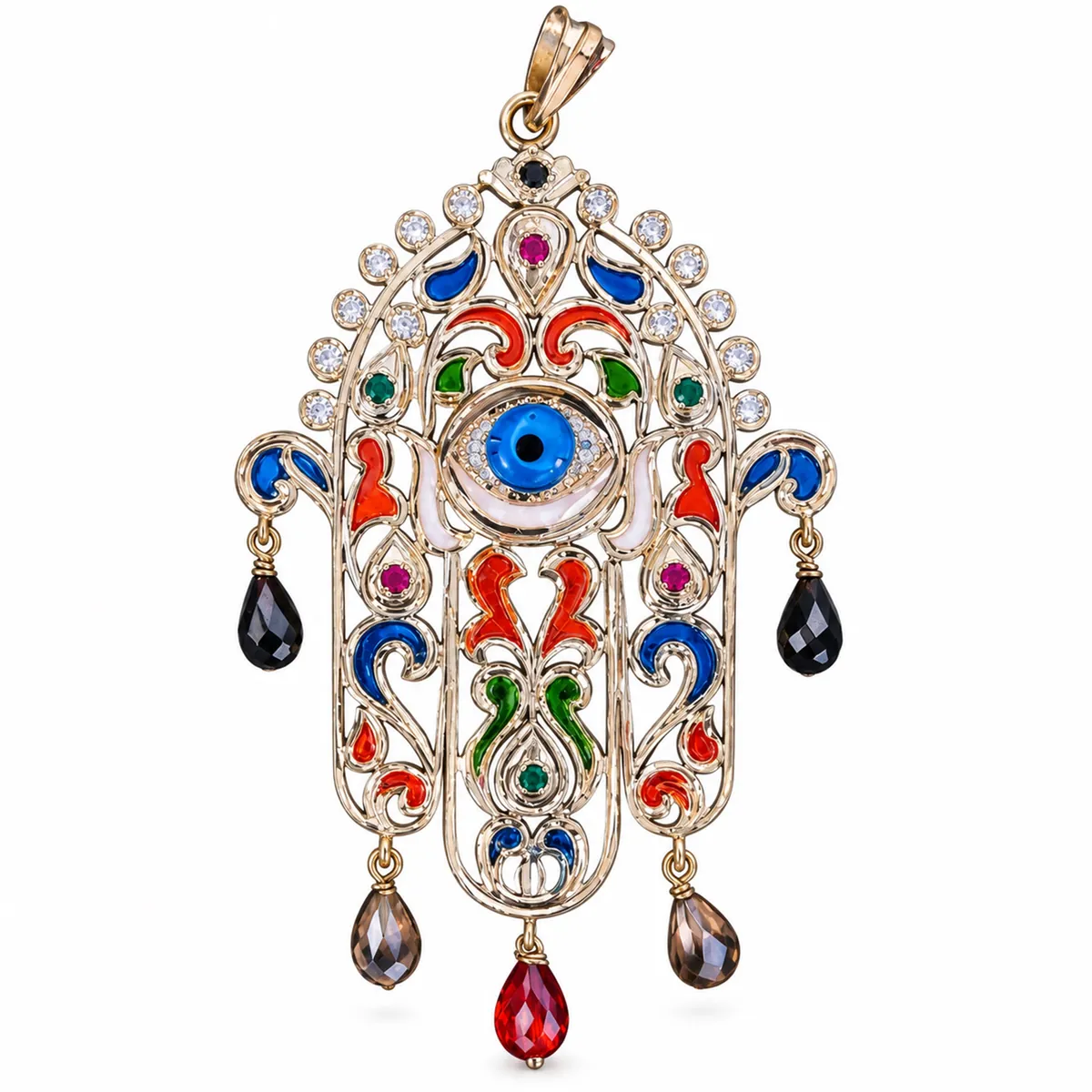 Khmissa en or rose — Khmissa & pendentifs, réf. EE-229, Essentiels Élégants Fès