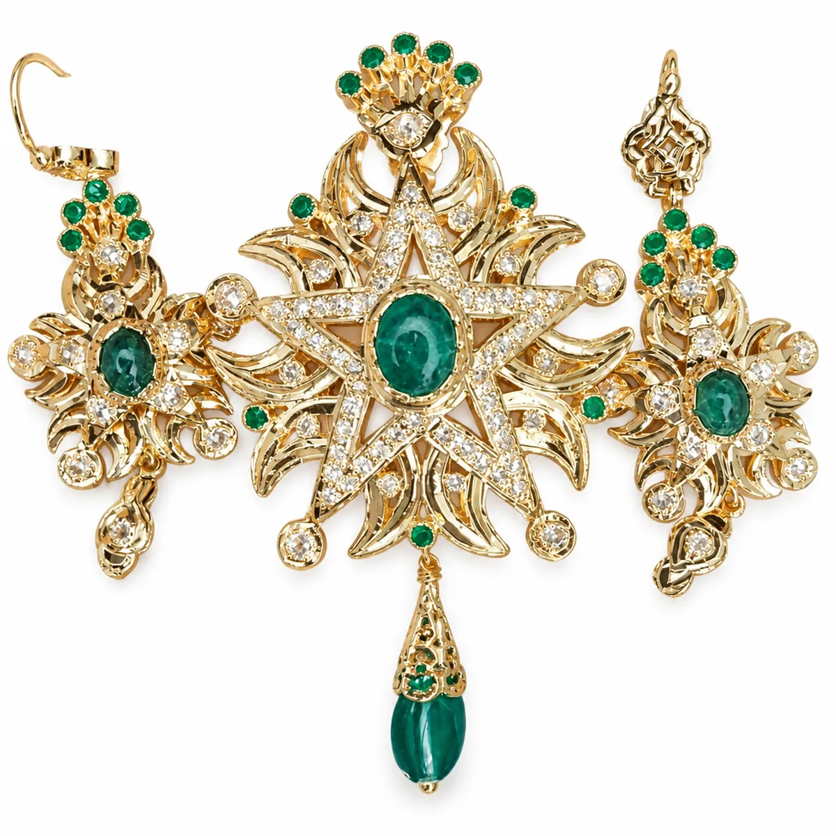 Parure en or jaune — Parures & Lebba, réf. EE-232, Essentiels Élégants Fès
