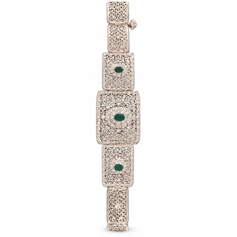 دبليج فاسي · ذهب أبيض — الدمالج والأساور، المرجع EE-241، Essentiels Élégants فاس