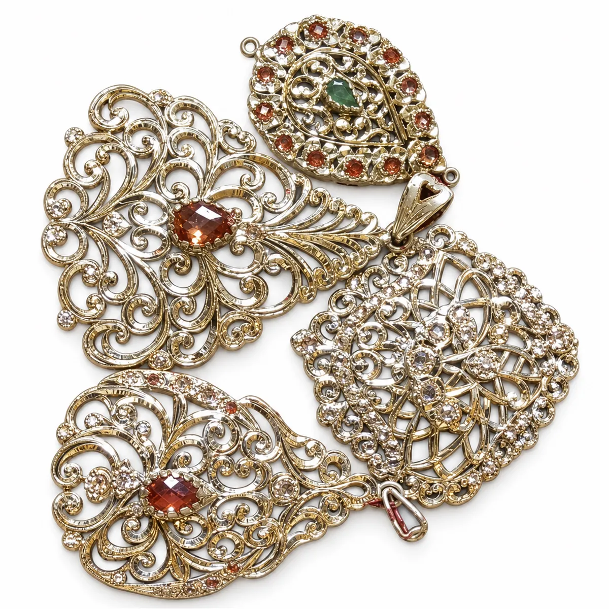 Broche en or jaune — Broches & fibules, réf. EE-244, Essentiels Élégants Fès