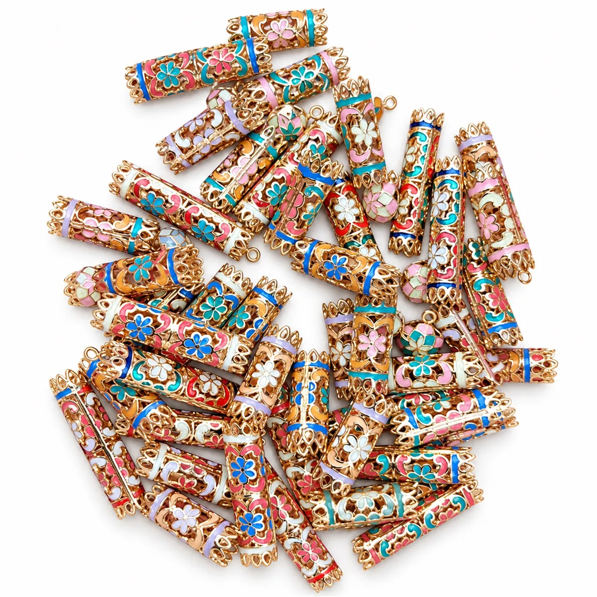 مجموعة قطع بالمينا · ذهب أصفر — الأطقم واللبة، المرجع EE-272، Essentiels Élégants فاس