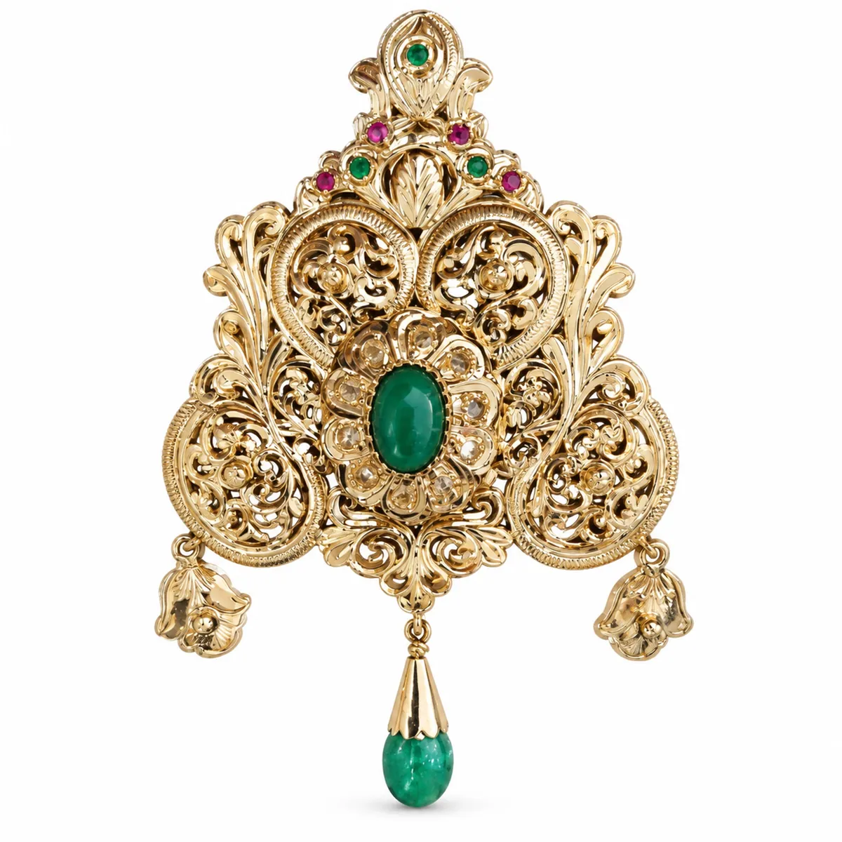 Broche en or jaune — Broches & fibules, réf. EE-277, Essentiels Élégants Fès