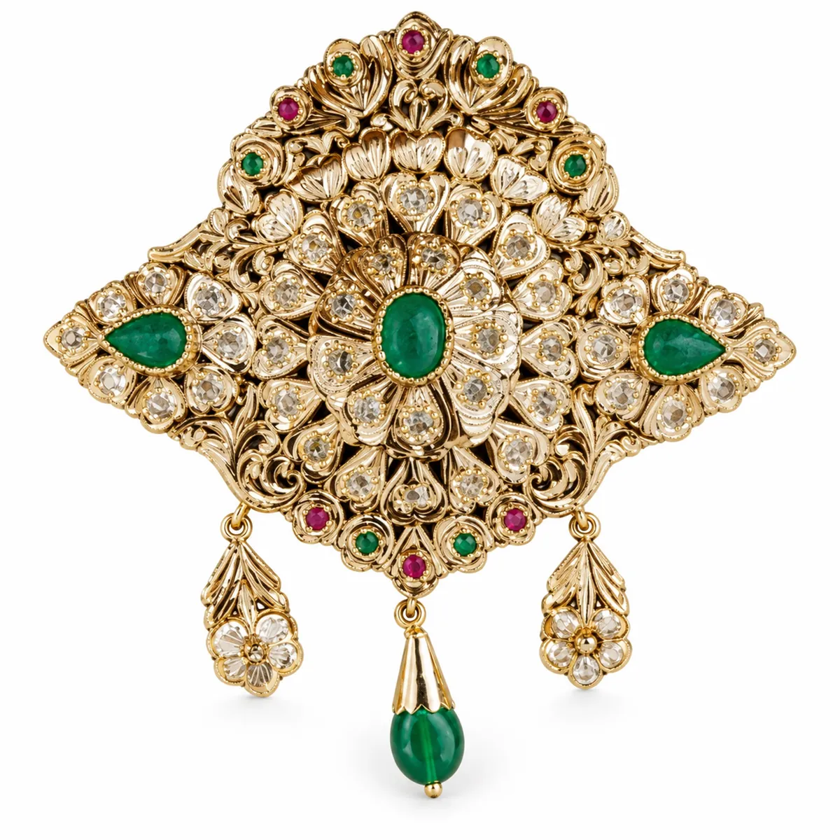 Broche en or jaune — Broches & fibules, réf. EE-286, Essentiels Élégants Fès