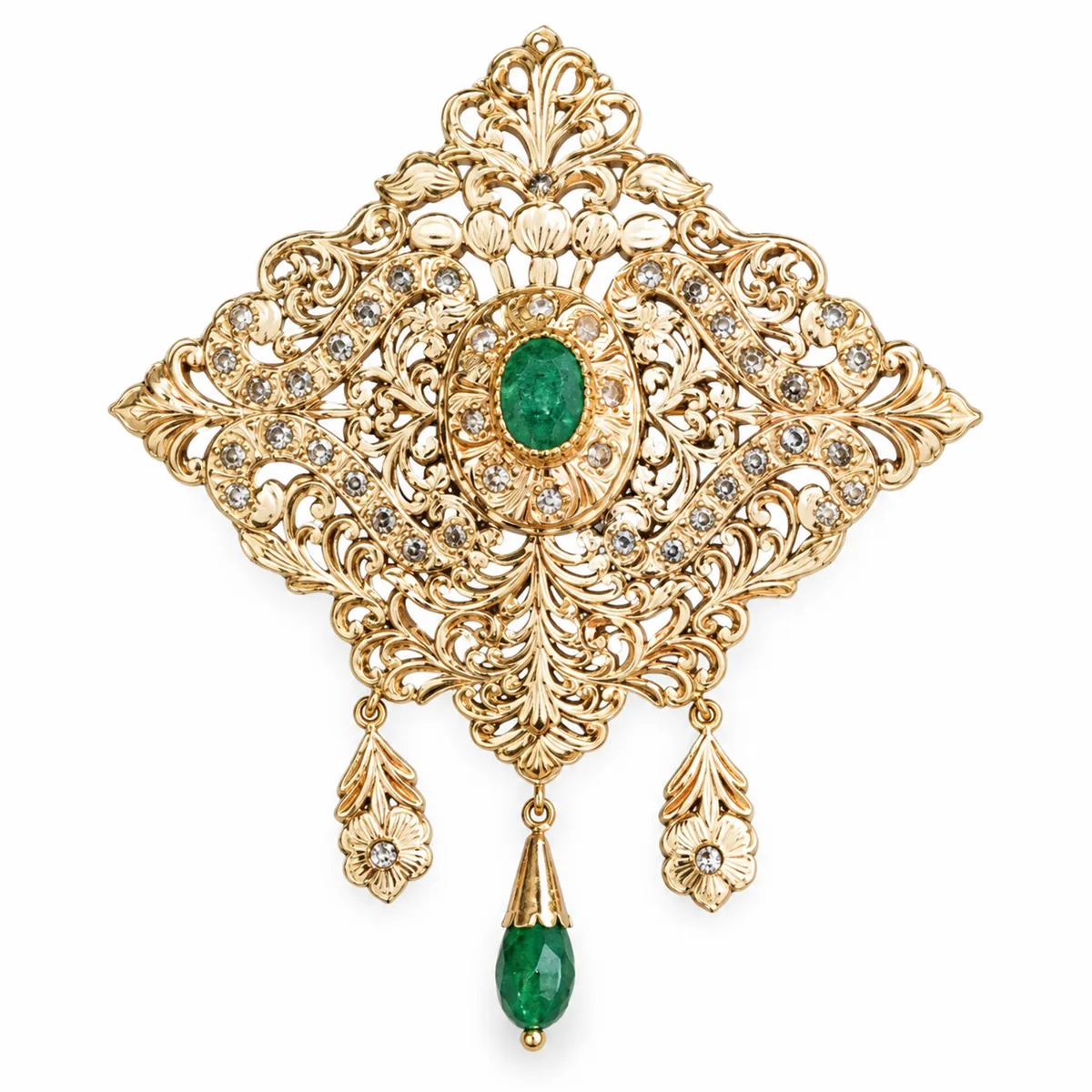 Broche en or jaune — Broches & fibules, réf. EE-289, Essentiels Élégants Fès
