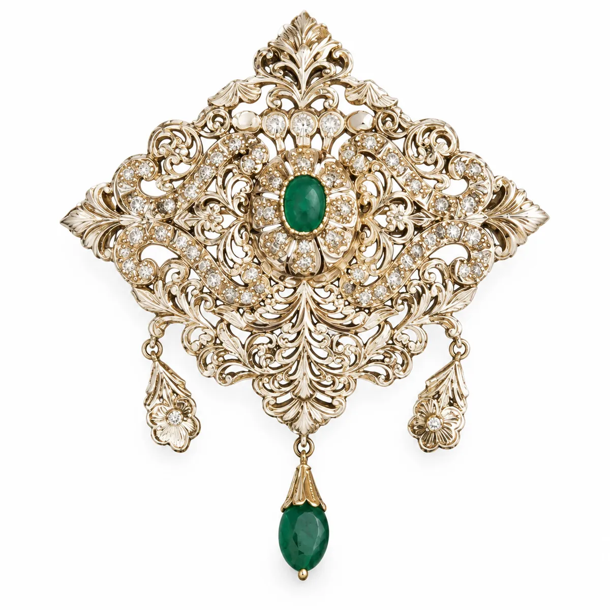 Broche en or jaune — Broches & fibules, réf. EE-300, Essentiels Élégants Fès