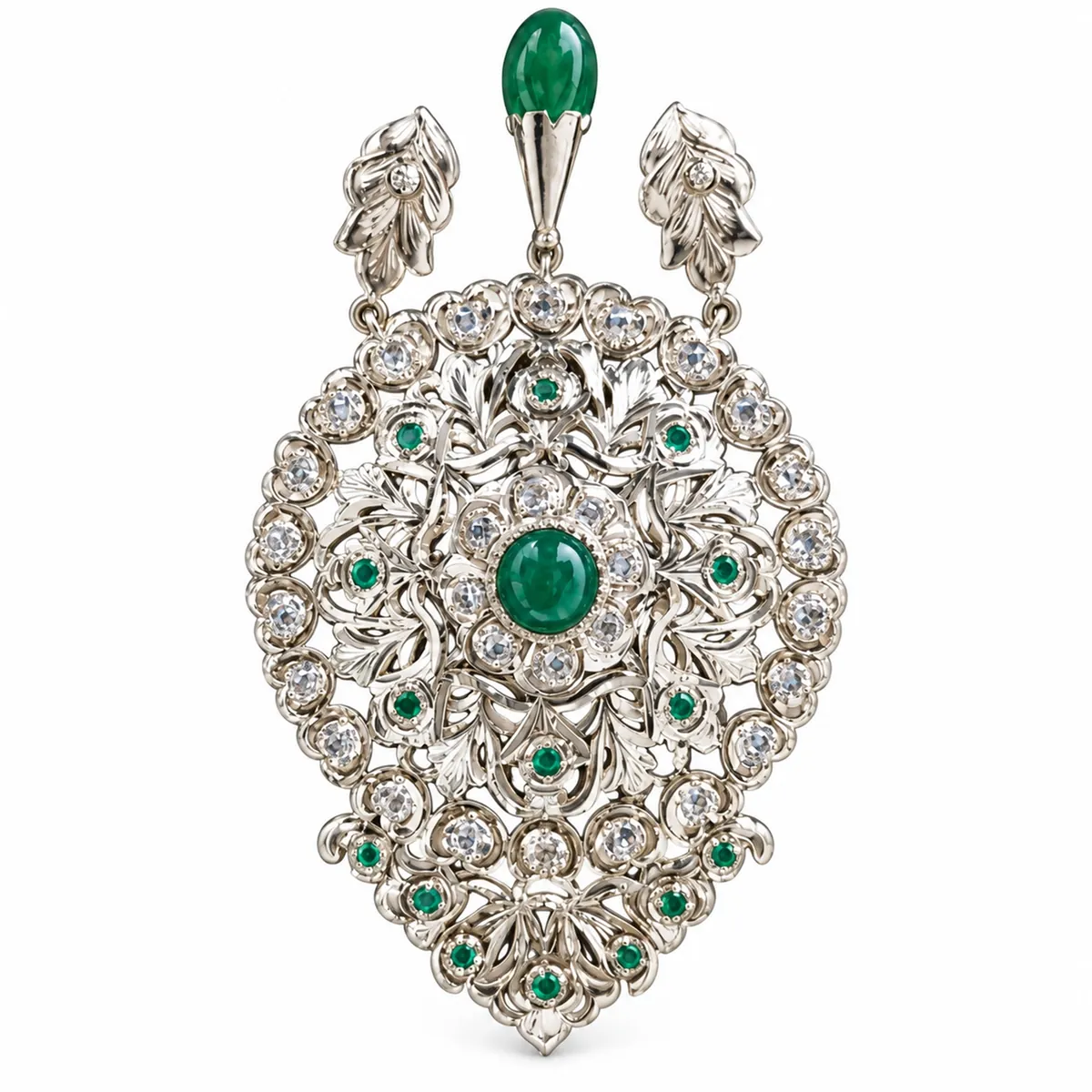 بروش · ذهب أبيض — البروشات والتزرزيت، المرجع EE-313، Essentiels Élégants فاس