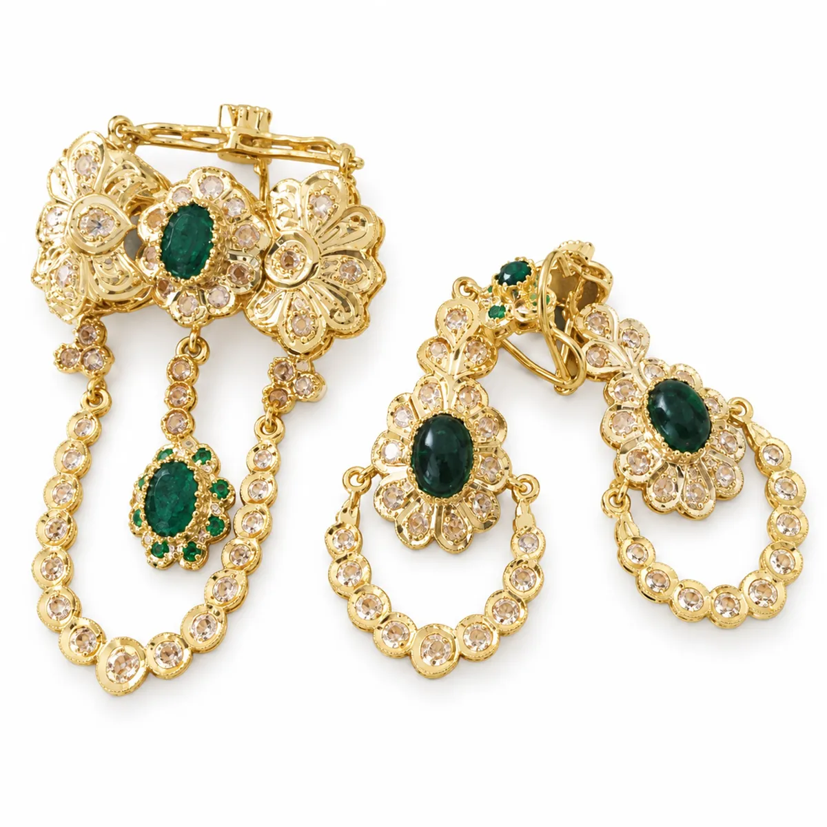 Parure en or jaune — Parures & Lebba, réf. EE-338, Essentiels Élégants Fès