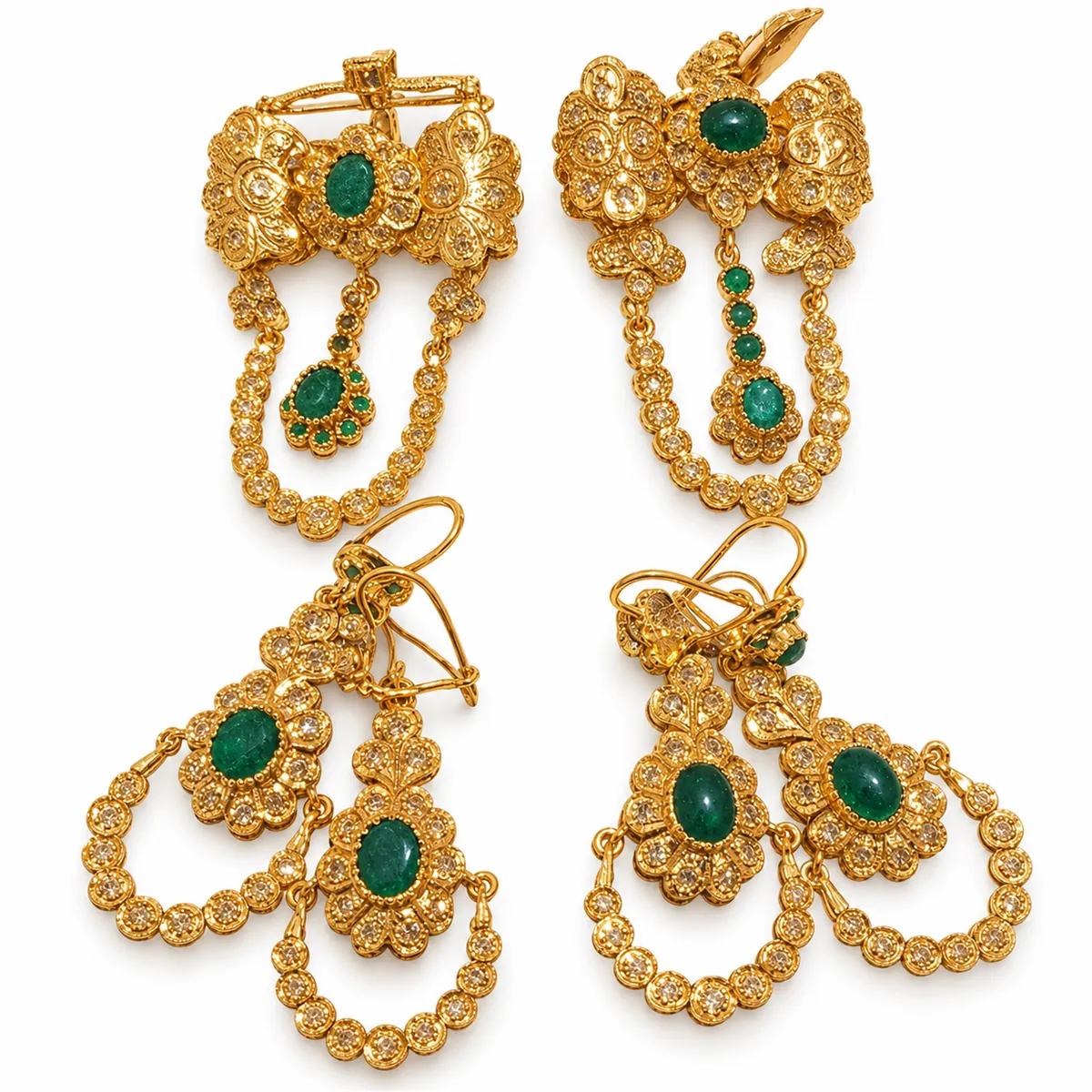 Boucles d'oreilles en or jaune — Boucles d'oreilles, réf. EE-355, Essentiels Élégants Fès