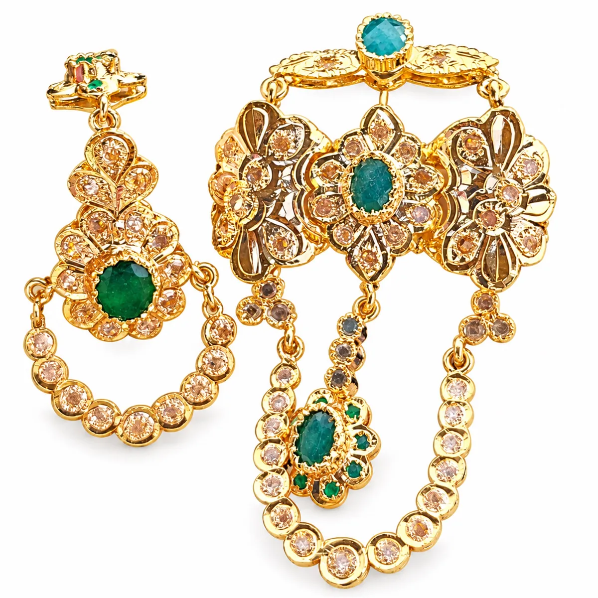 Parure en or jaune — Parures & Lebba, réf. EE-356, Essentiels Élégants Fès