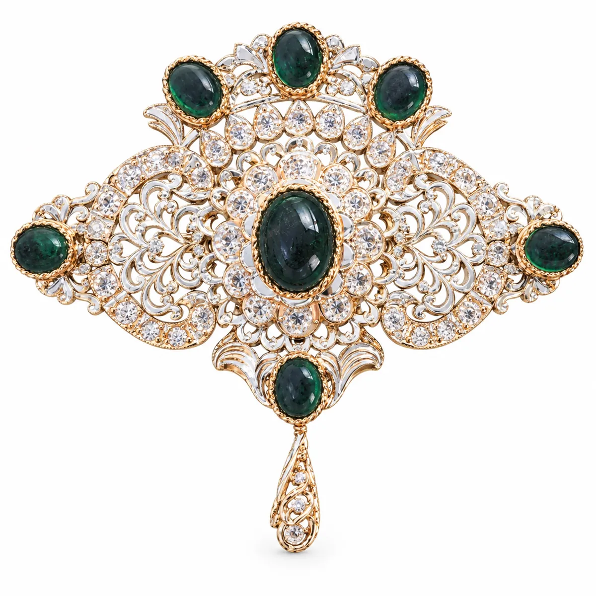 Broche en or jaune — Broches & fibules, réf. EE-358, Essentiels Élégants Fès