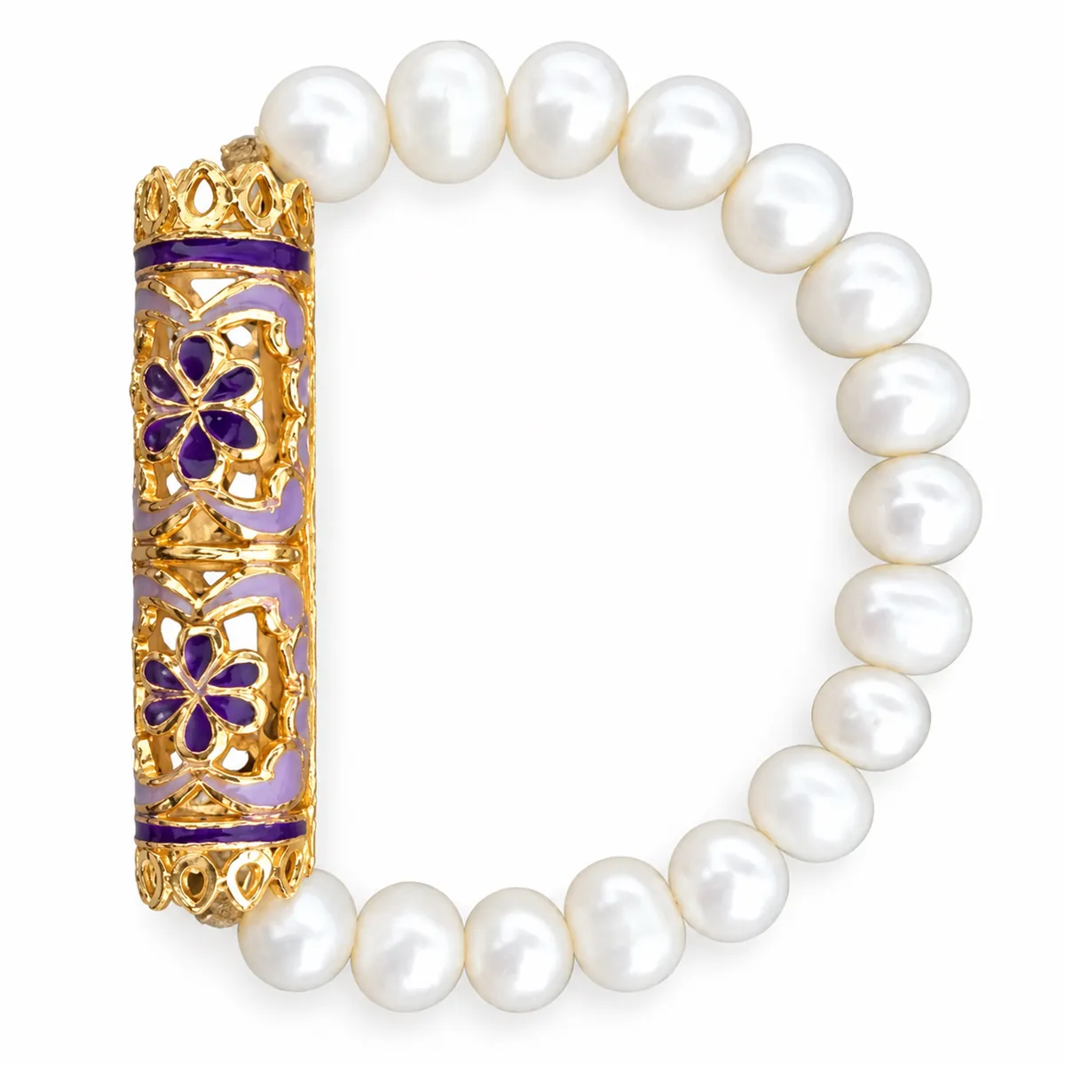 Collier de perles en or jaune — Bracelets, réf. EE-371, Essentiels Élégants Fès