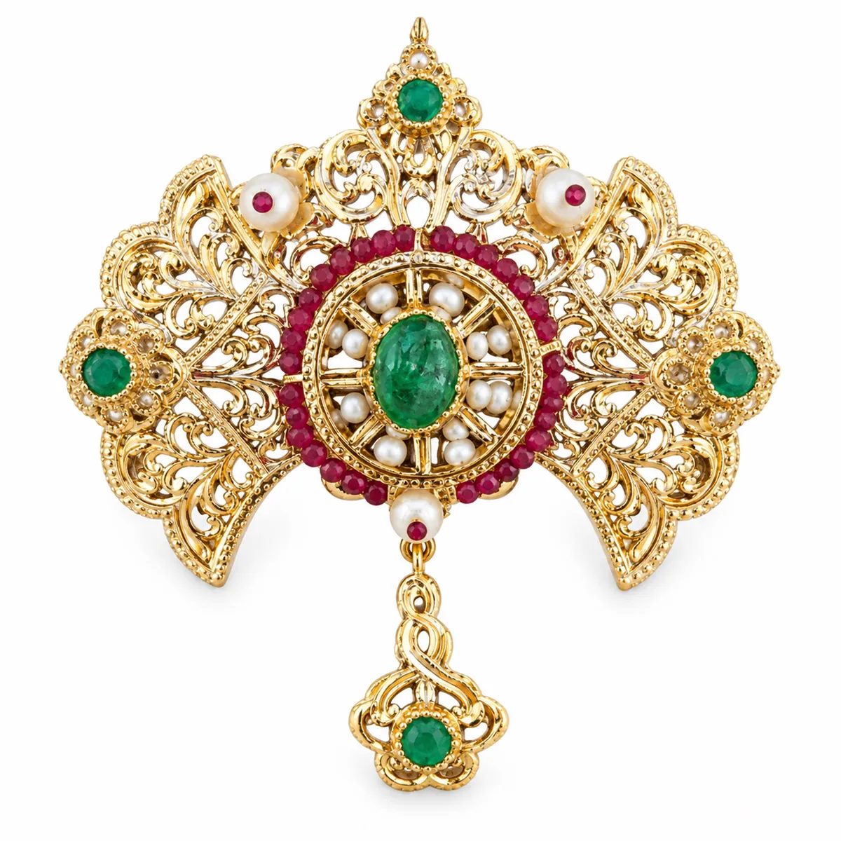 Broche en or jaune — Broches & fibules, réf. EE-398, Essentiels Élégants Fès