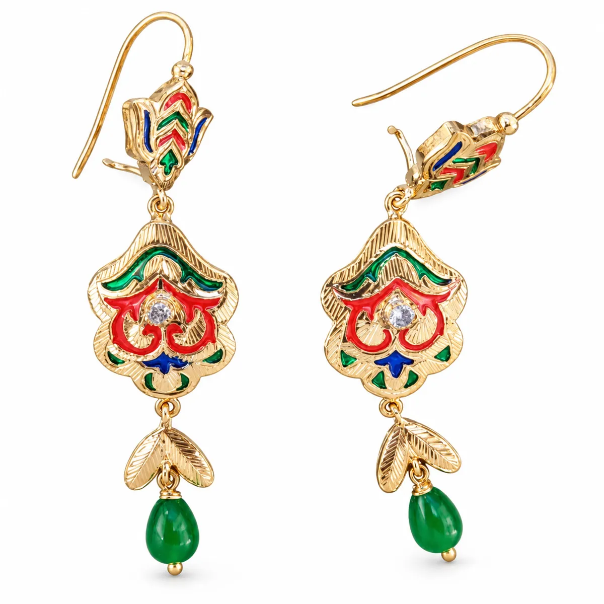 Boucles d'oreilles en or jaune — Boucles d'oreilles, réf. EE-399, Essentiels Élégants Fès